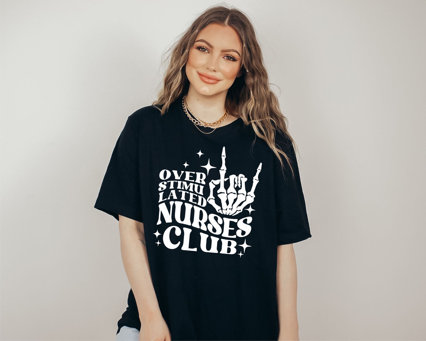 Overstimulated Nurses Club Tee